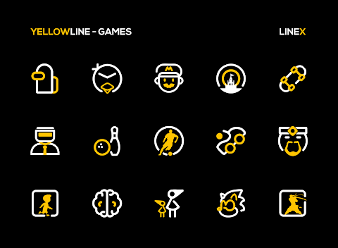 YellowLine Icon Pack : LineX screenshot