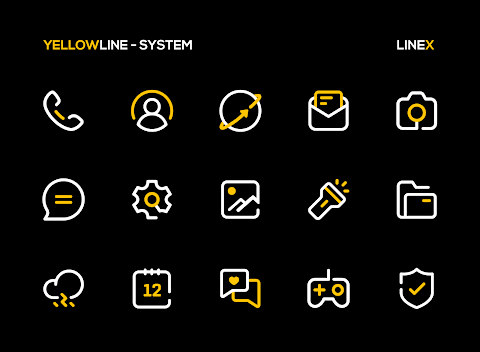 YellowLine Icon Pack : LineX screenshot