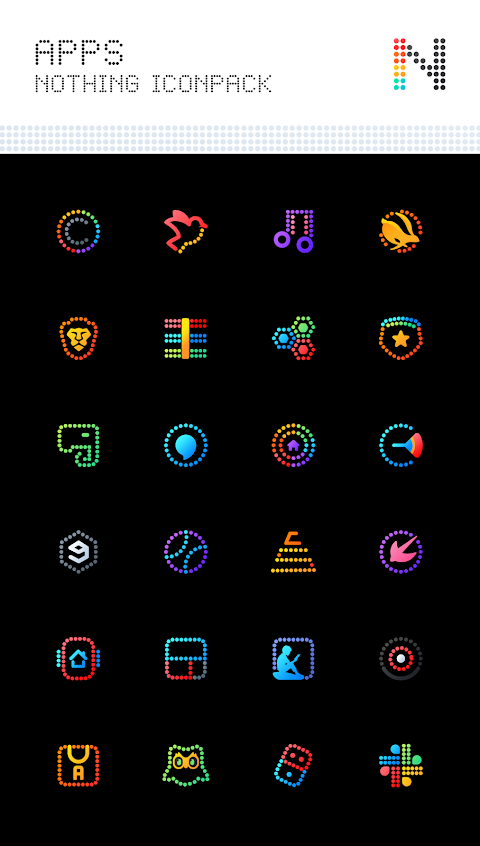 Neon : Dots Iconpack screenshot