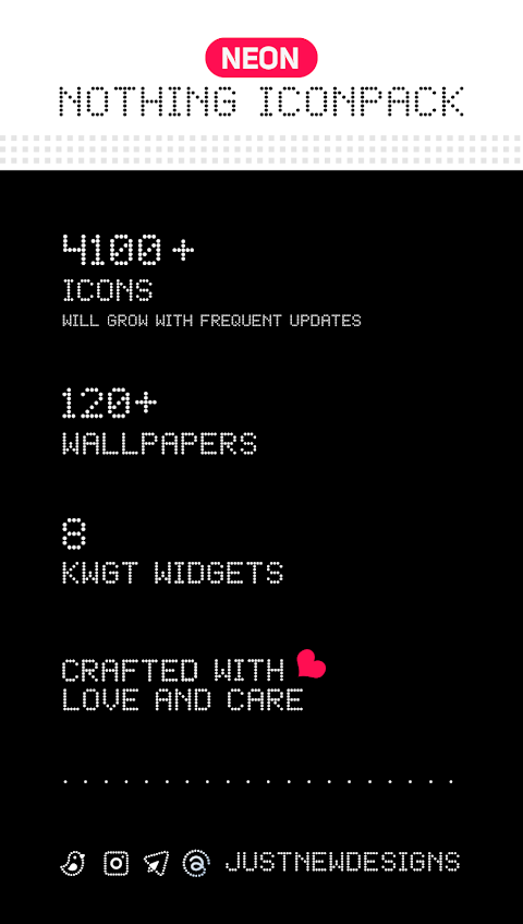 Neon : Dots Iconpack screenshot