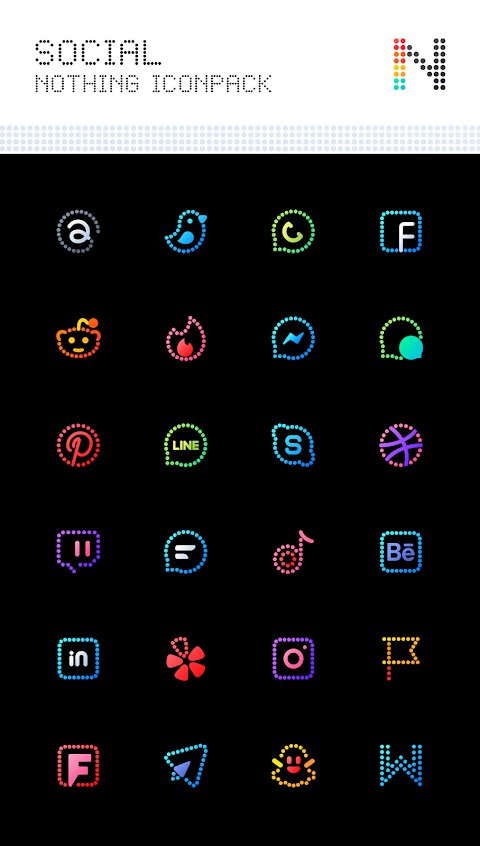 Neon : Dots Iconpack screenshot