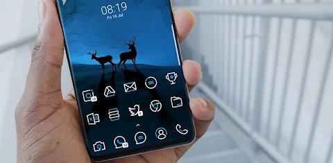 SkyLine Icon Pack : LineX Blue screenshot