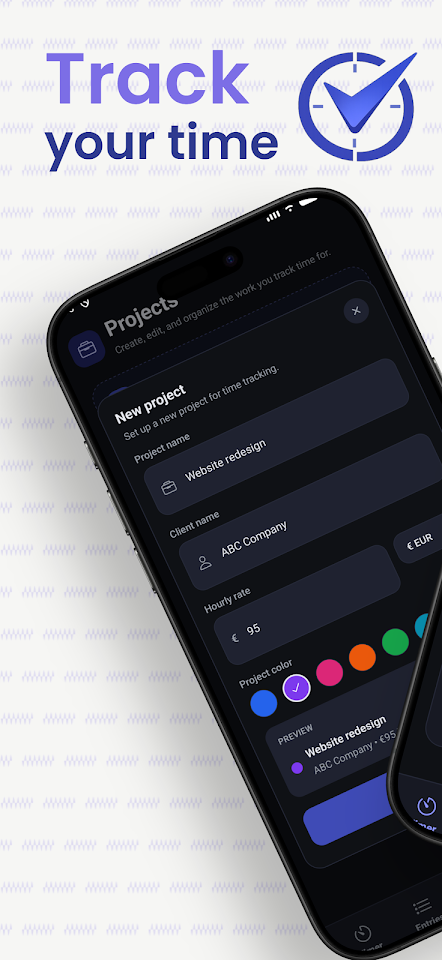 Freelance Time Tracker screenshot