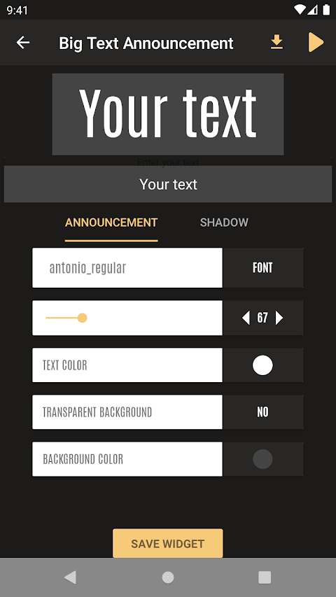 Shout Screen – Big Text Screen screenshot