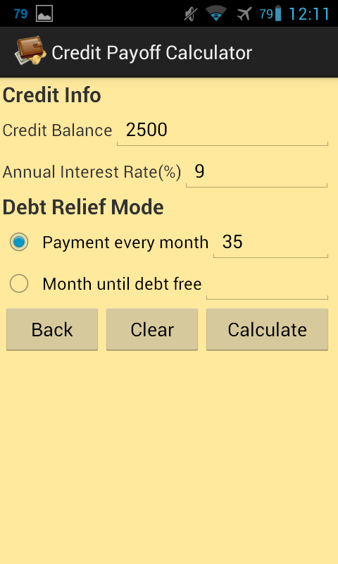 Financial Loan Calculators screenshot
