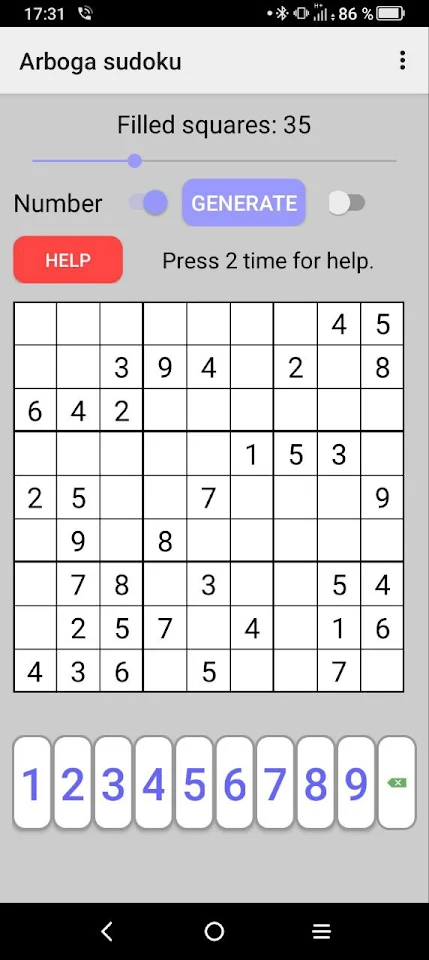 Arboga Sudoku screenshot