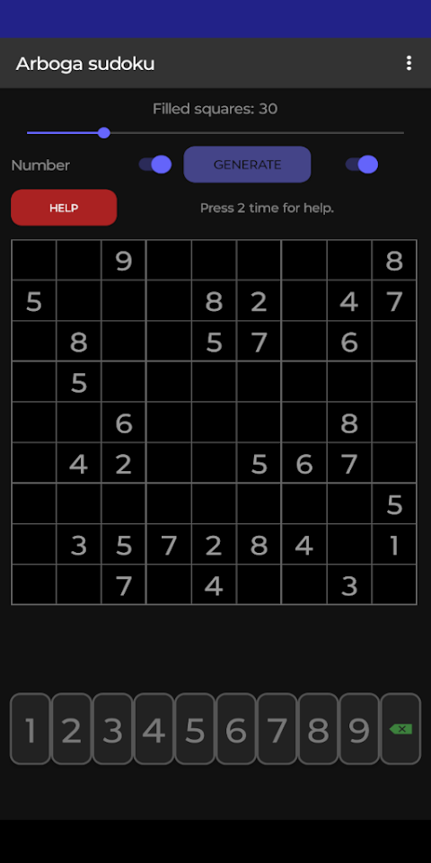 Arboga Sudoku screenshot