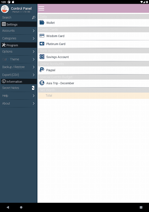 EvoWallet Premium screenshot