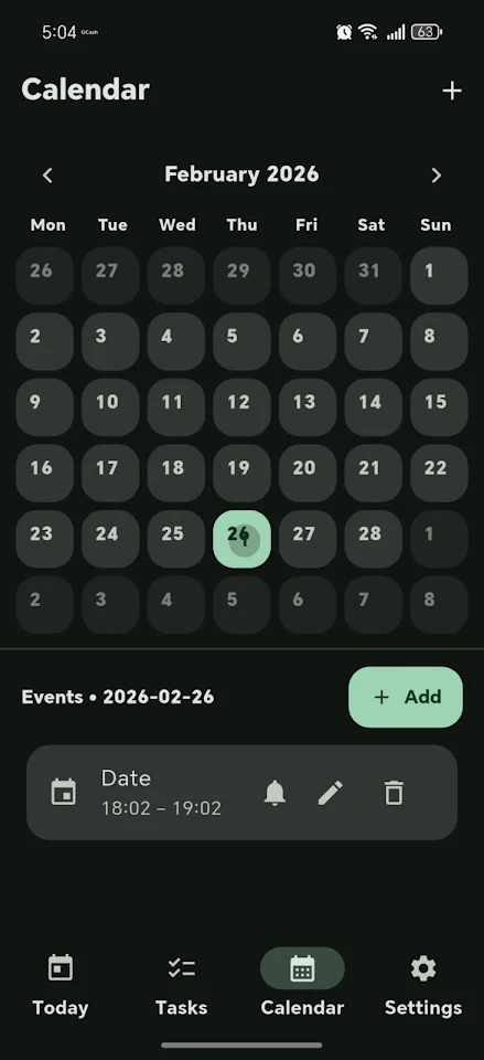 Pro Planner App screenshot