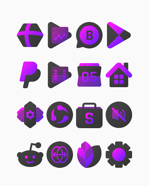 Purplediant – Icon Pack screenshot