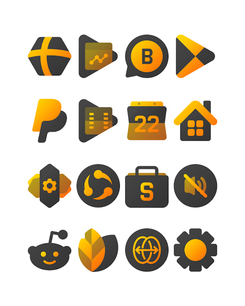 Yellowdiant – Icon Pack screenshot