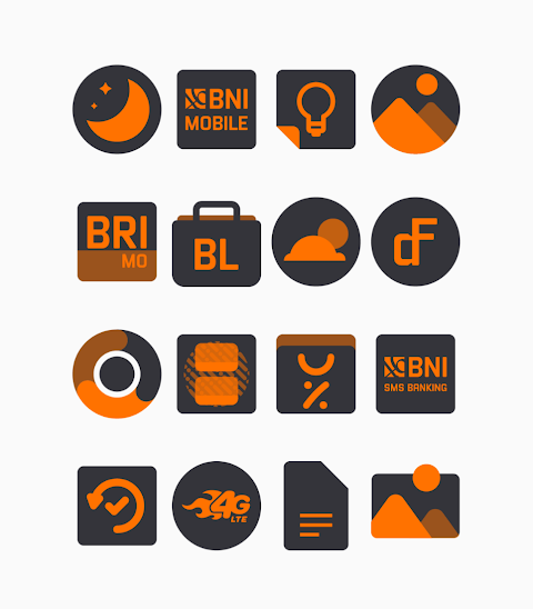 Pumpkin – Orange Icon Pack screenshot