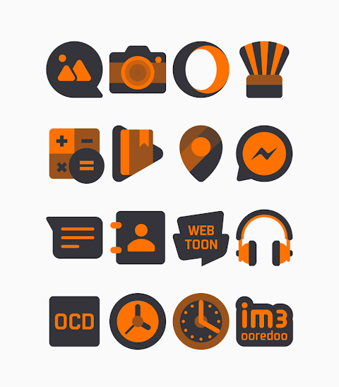 Pumpkin – Orange Icon Pack screenshot
