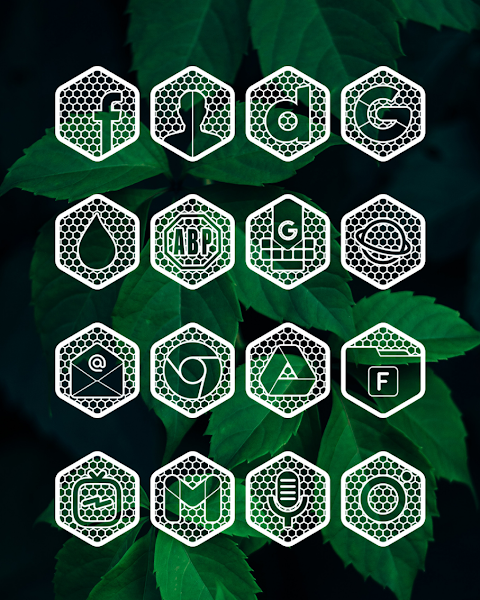 Hexanet White – Icon Pack screenshot