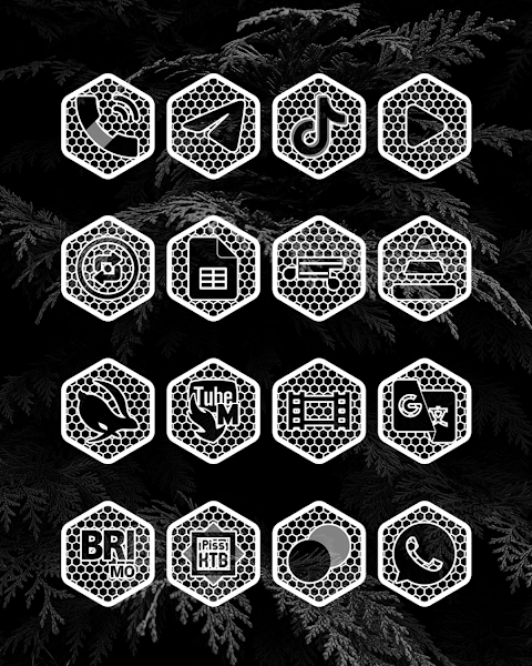 Hexanet White – Icon Pack screenshot