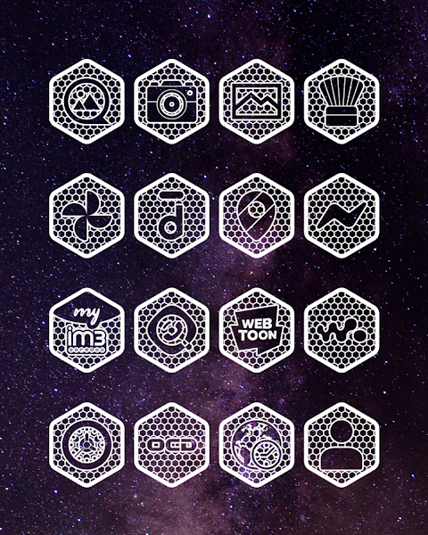 Hexanet White – Icon Pack screenshot