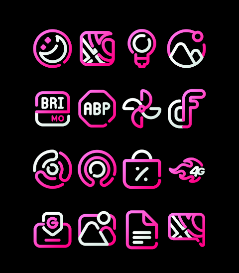 BlossomLine – Pink Icon Pack screenshot