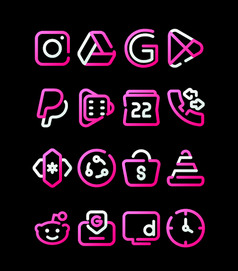 BlossomLine – Pink Icon Pack screenshot
