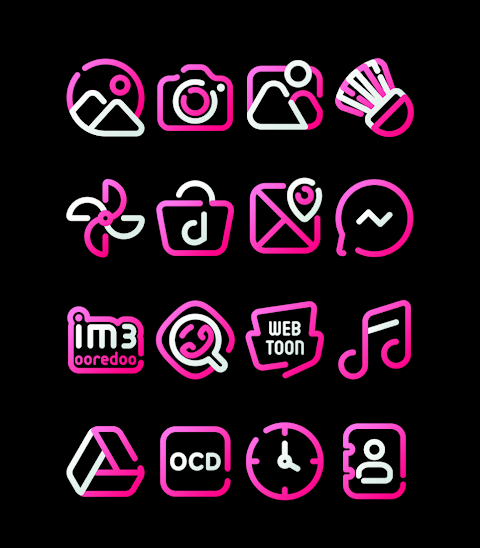 BlossomLine – Pink Icon Pack screenshot