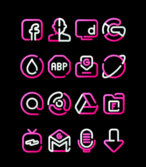 BlossomLine – Pink Icon Pack screenshot
