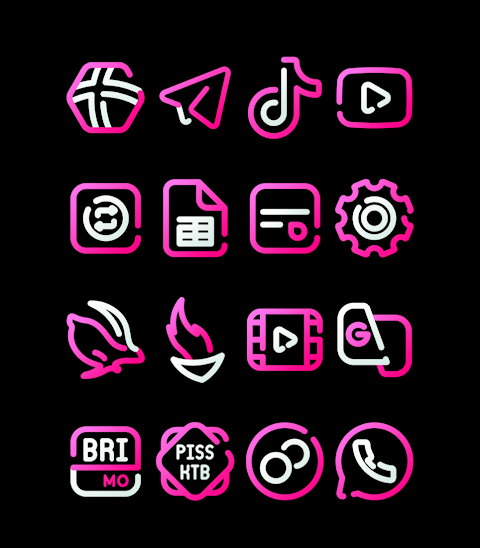 BlossomLine – Pink Icon Pack screenshot