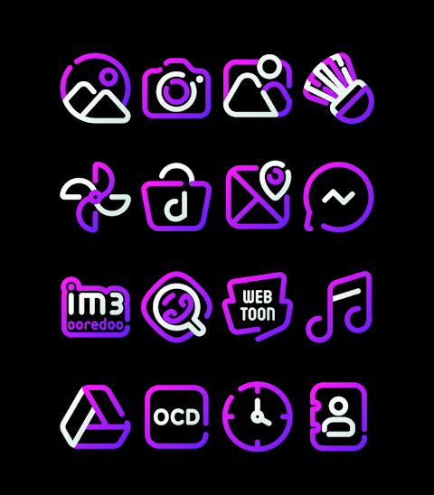 GrapeLine – Purple Icon Pack screenshot