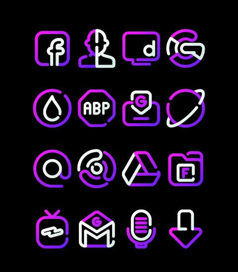 GrapeLine – Purple Icon Pack screenshot