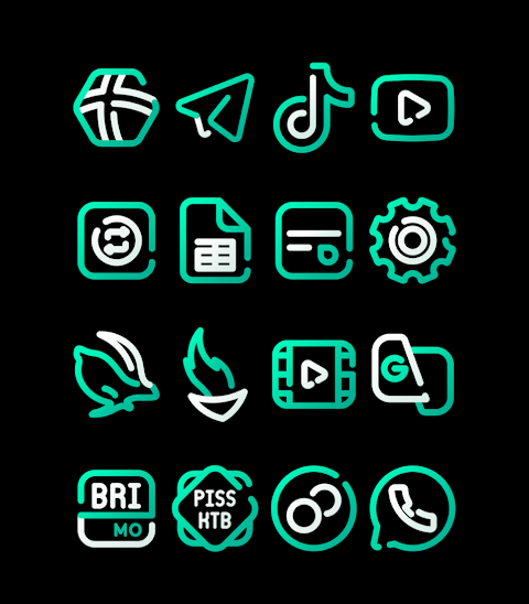 ToscaLine – Turqoise Icon Pack screenshot
