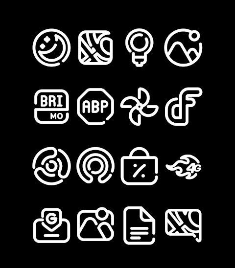 LineBula White – Icon Pack screenshot