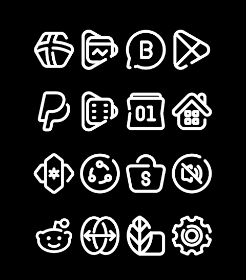 LineBula White – Icon Pack screenshot