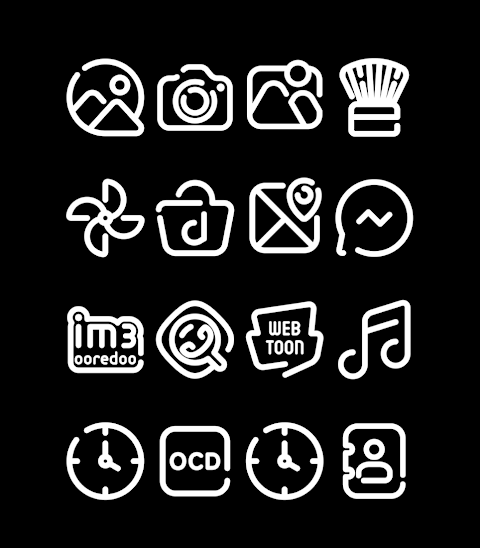 LineBula White – Icon Pack screenshot