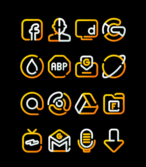 SunLine – Yellow Icon Pack screenshot