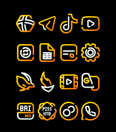 SunLine – Yellow Icon Pack screenshot