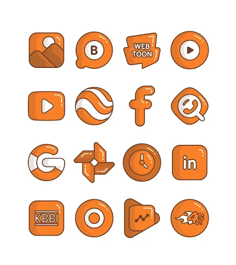 Carrot – Orange icon pack screenshot