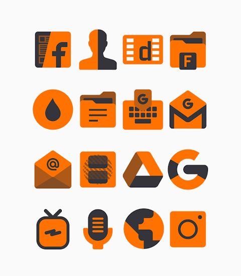 Yaktin Orange – Icon Pack screenshot