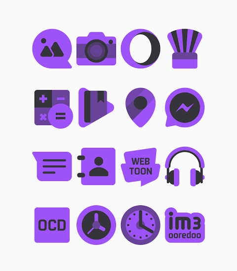 Inab Purple – Icon Pack screenshot