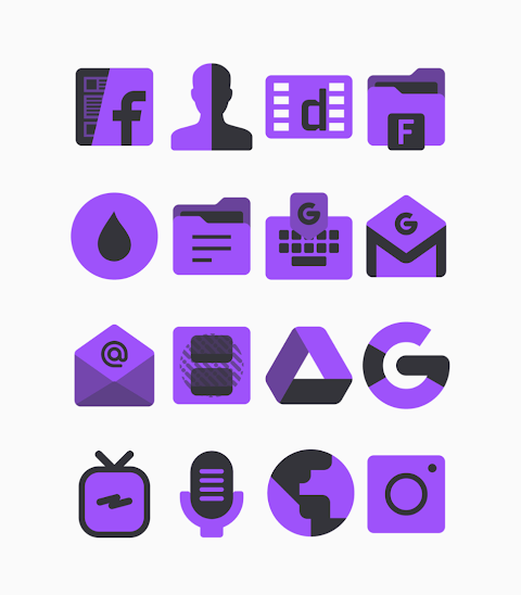 Inab Purple – Icon Pack screenshot