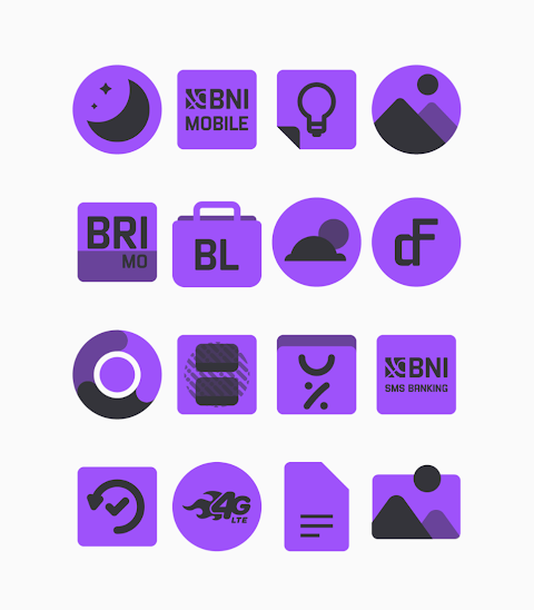 Inab Purple – Icon Pack screenshot