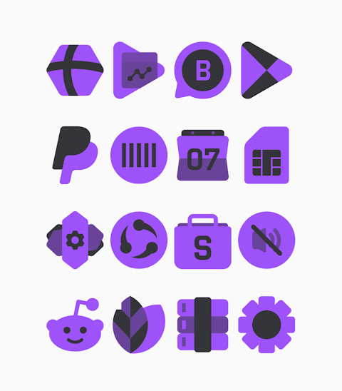 Inab Purple – Icon Pack screenshot