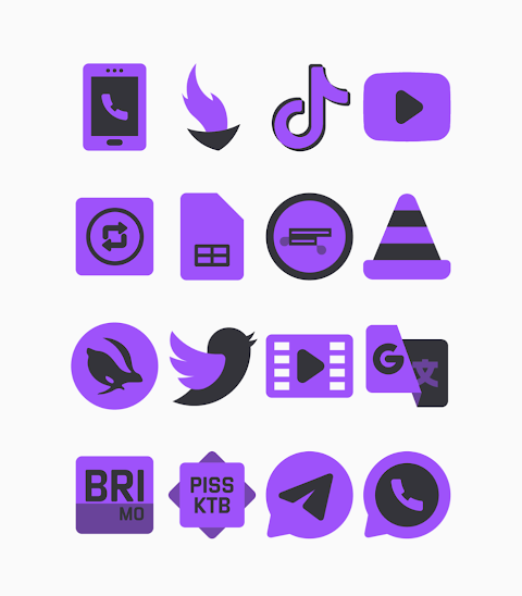 Inab Purple – Icon Pack screenshot