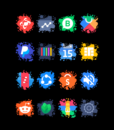 Splatter – Icon Pack screenshot