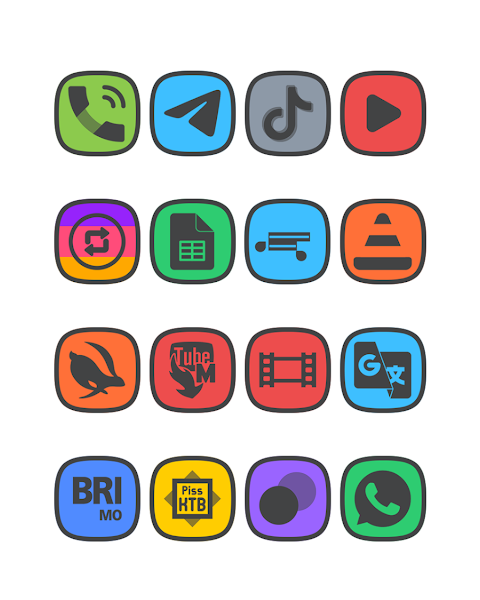 Squircle Dark – Icon Pack screenshot