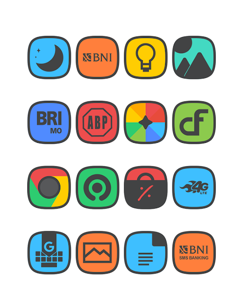 Squircle Dark – Icon Pack screenshot