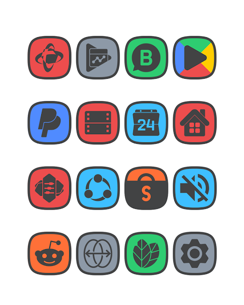 Squircle Dark – Icon Pack screenshot