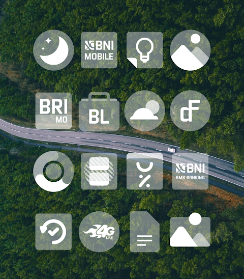 Transparent White – Icon Pack screenshot