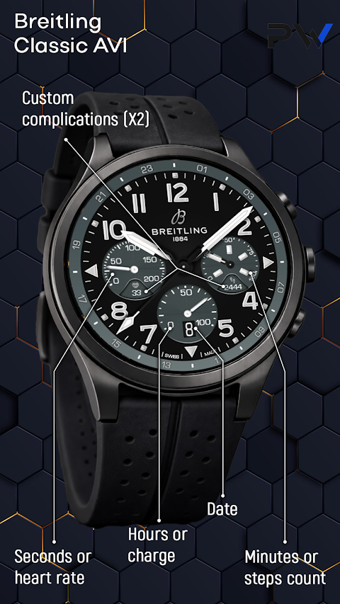 Breitling ClassicAVI WatchFace screenshot