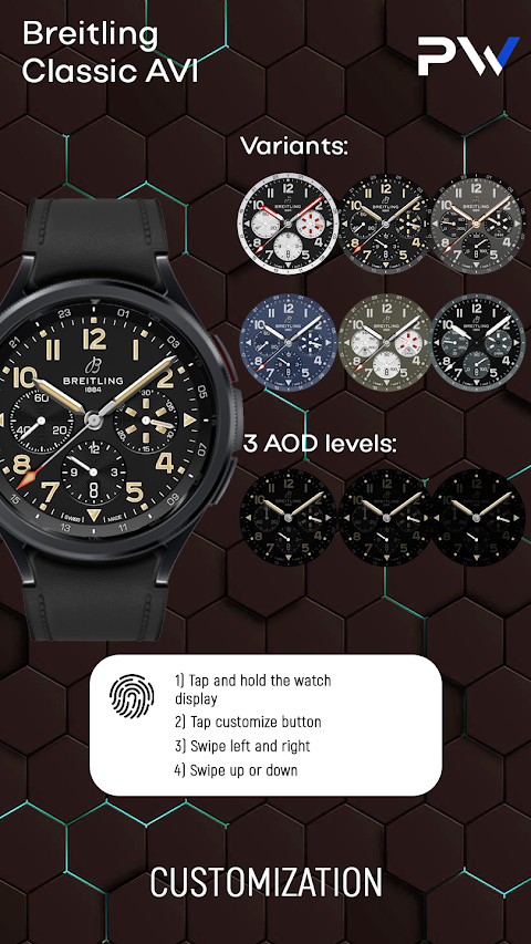 Breitling ClassicAVI WatchFace screenshot