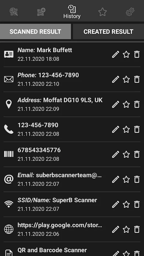 QR and Barcode Scanner PRO screenshot