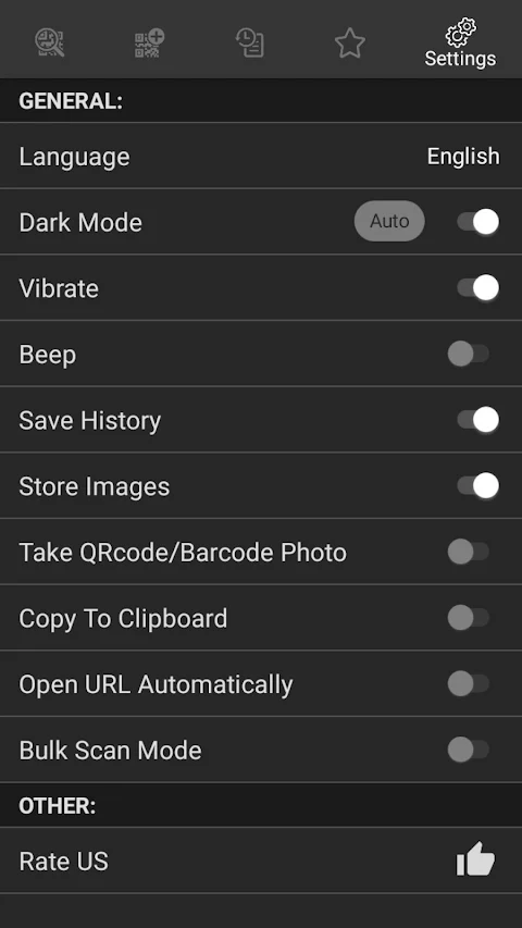 QR and Barcode Scanner PRO screenshot