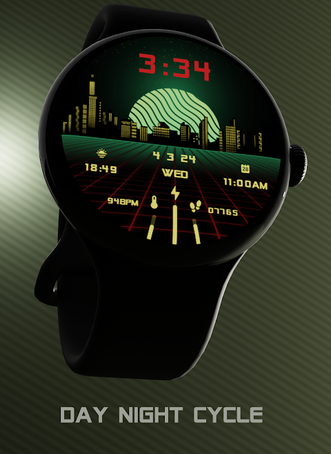 Vaporwave Watch Face screenshot